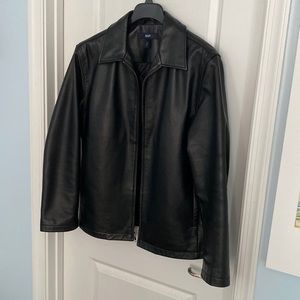 Leather jacket -black.